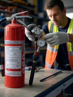 شارژ کپسول آتش نشانی