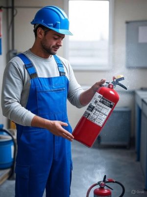 شارژ کپسول آتش نشانی